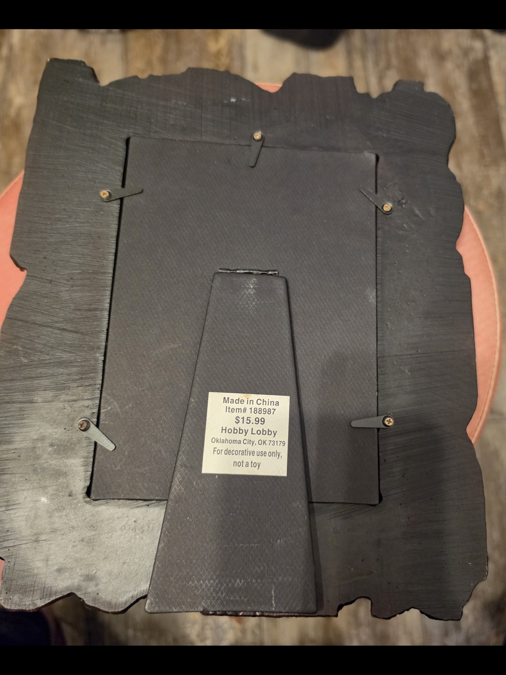 Rustic Western Revolver Photo Frame - Brown - Picture 2 of 2